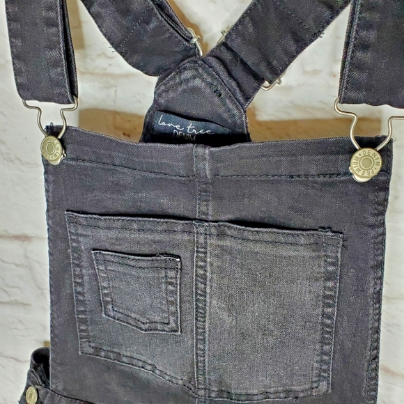 Love Tree Black Denim Overall Shorts - Picture 3 of 11